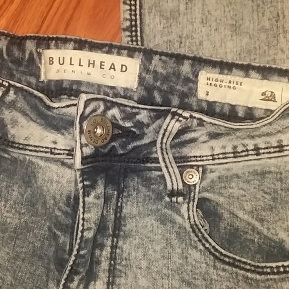 🎈 Bullhead Acid Washed Skinny Jean Jeggings # 107 - Picture 2 of 7